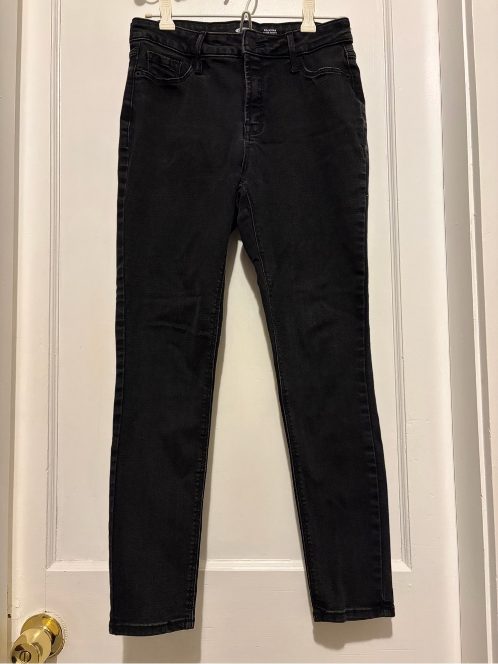 Old Navy rockstar super skinny high rise black jeans